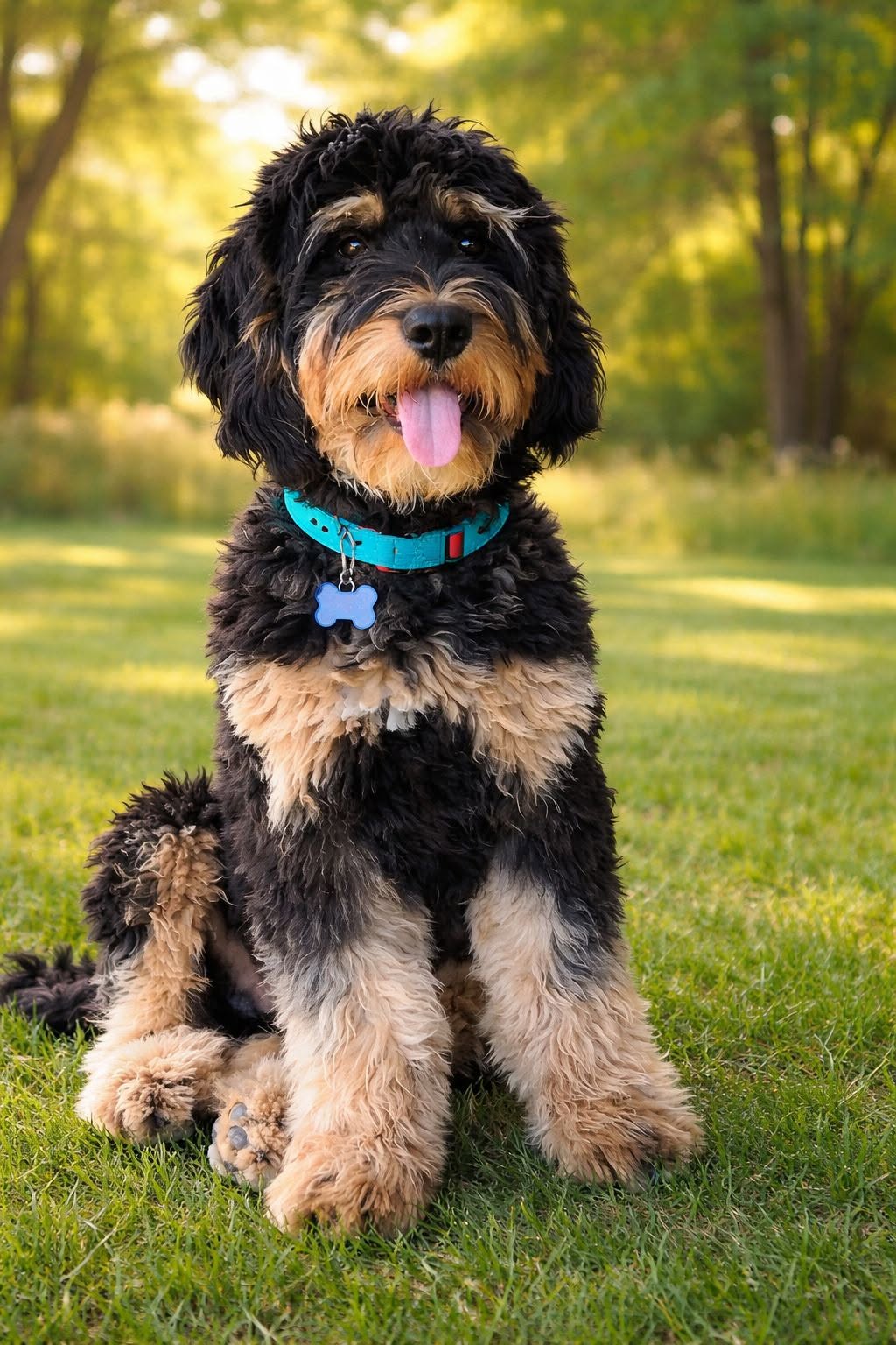 Black and tan goldendoodle